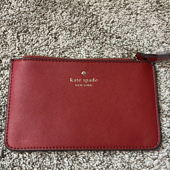 kate spade Handbags - NEW KATE SPADE RED WRISTLET